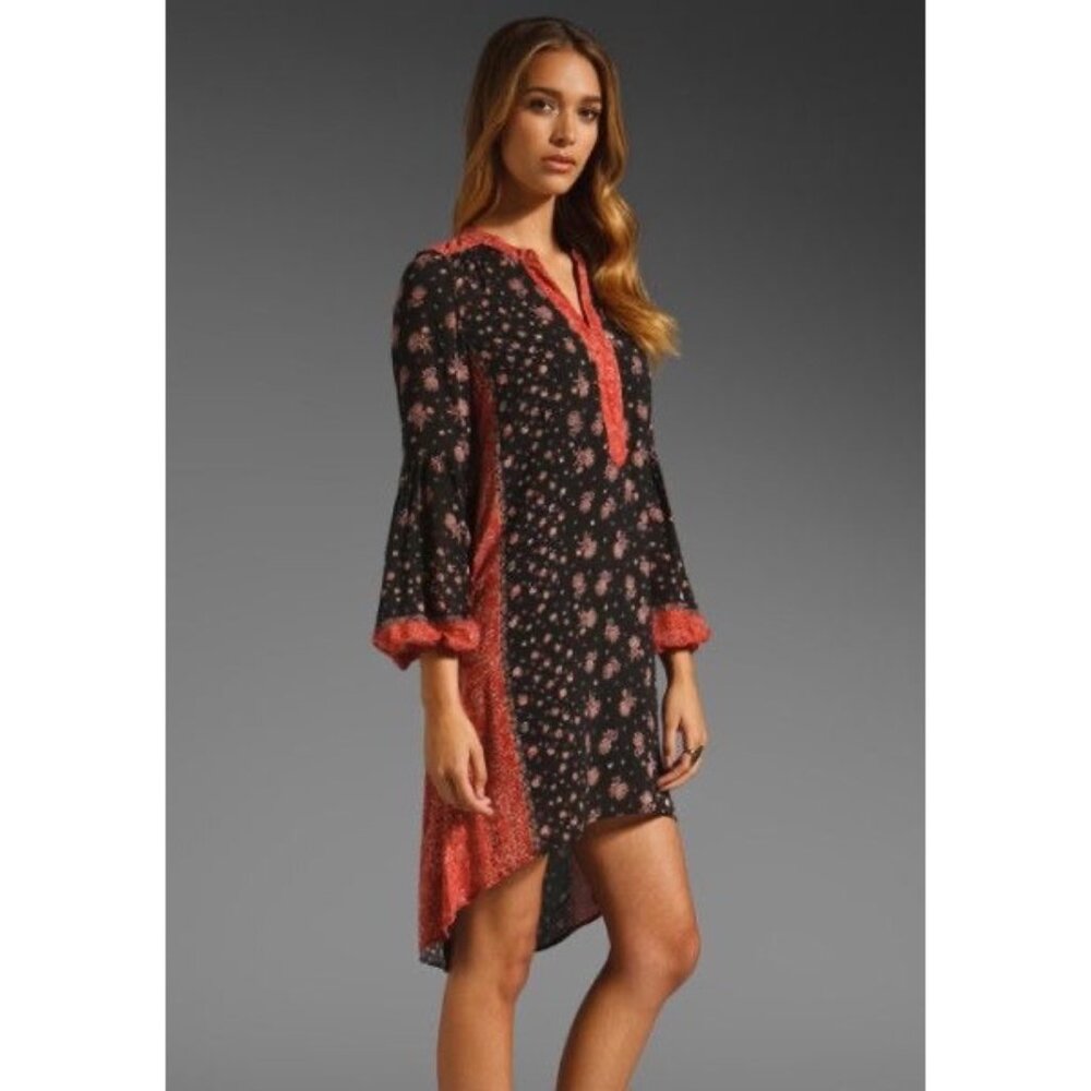 Free People Boho High - Low Hem Printed Shift Dress - Picture 7 of 16